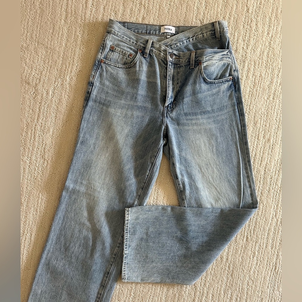 Pistola “Bobbi” High Rise Wide Leg Crossover size 28 - worn 2x!!!!